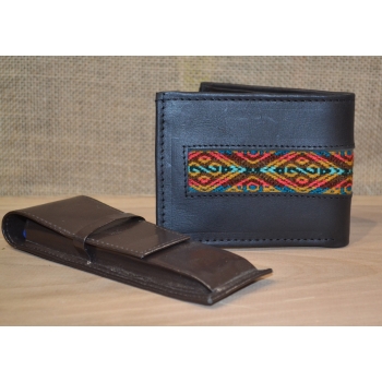 Portfel skórzany czarny męski .